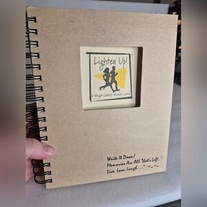 LIGHTEN UP A WEIGHT CONTROL/WORKOUT JOURNAL KRAFT HARD COVER, RECYCLED PAPER